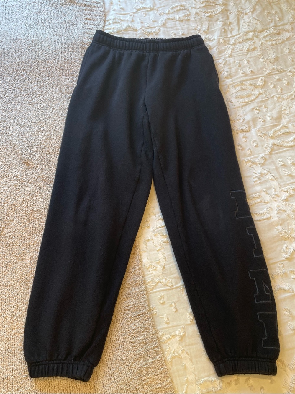 PINK Victoria's Secret Black Logo Jogger Sweatpants - size XS